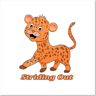 Leopard Striding Out Posters and Art